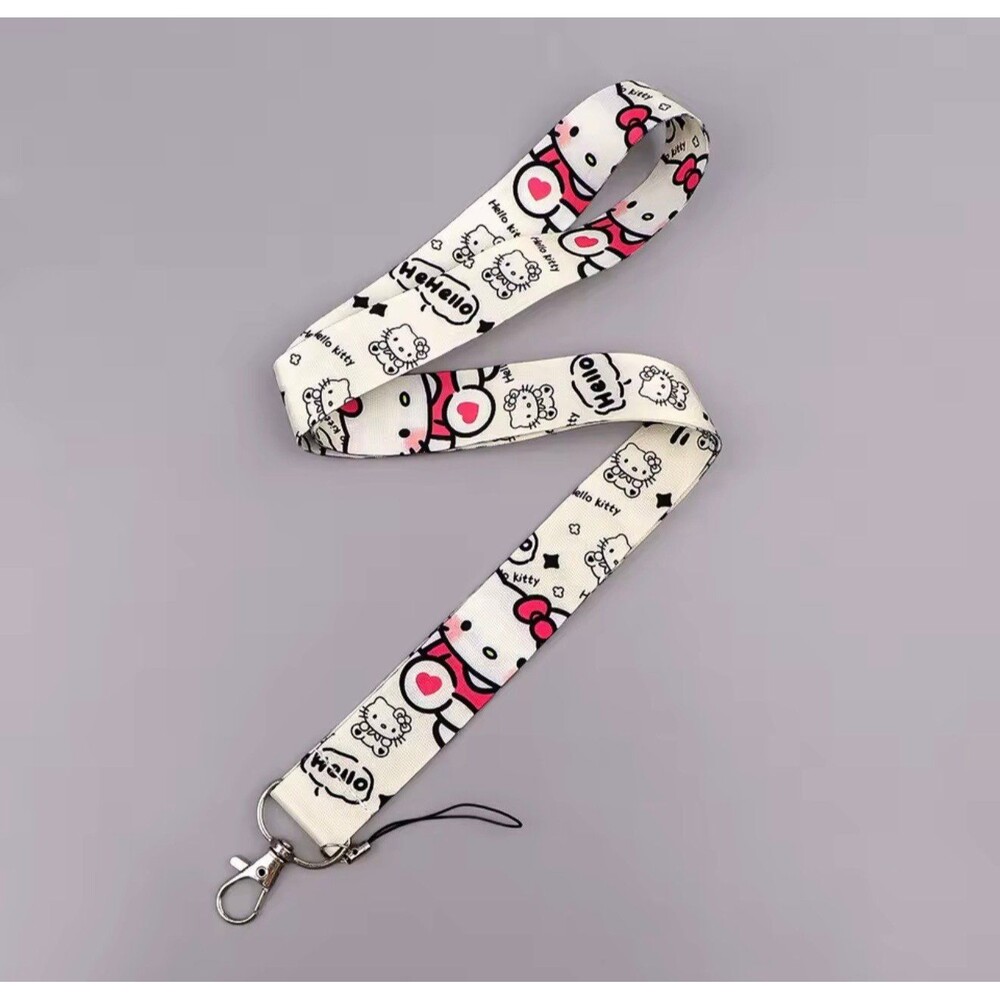 White Hello Kitty Landyard